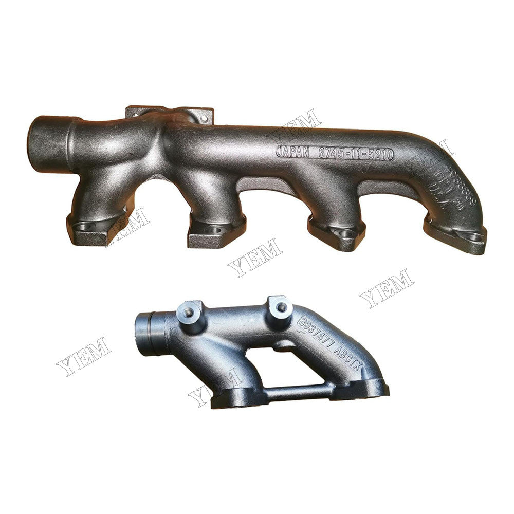 For Cummins Engine L8.9 6LTAA Exhaust Manifold 3943836 & 3937477 For Cummins