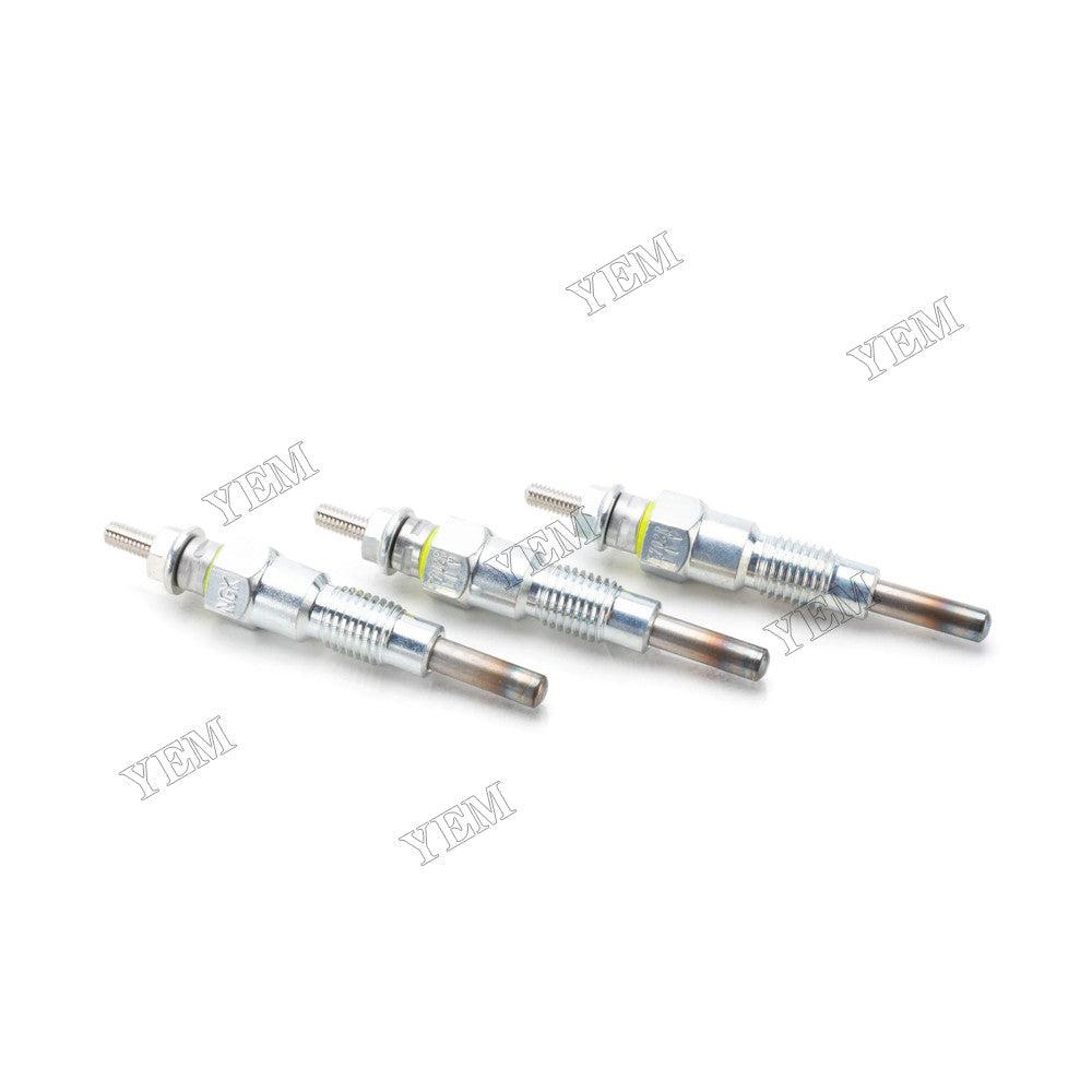 For Yanmar Engine 3TNE74 John Deere Excavator 15 Tractor 2210 4010 4100 4110 670 770 3 PCS Glow Plug AT110814 For Yanmar