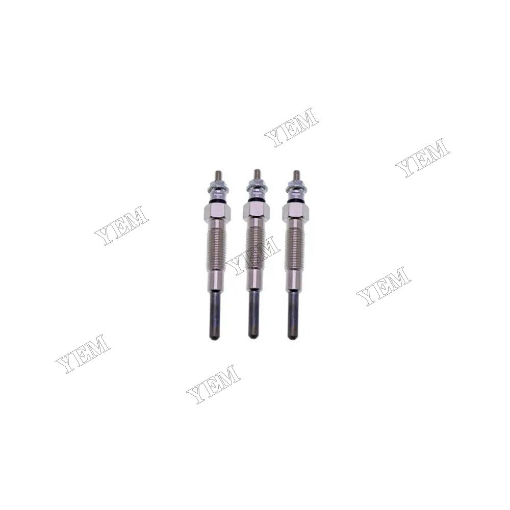 For Komatsu Engine 2D68E-3A 3D63-1A 3D72-2B 3D74E-3C Excavator PC12R-8 PC15R-8 3 PCS Glow Plug YM129795-77800