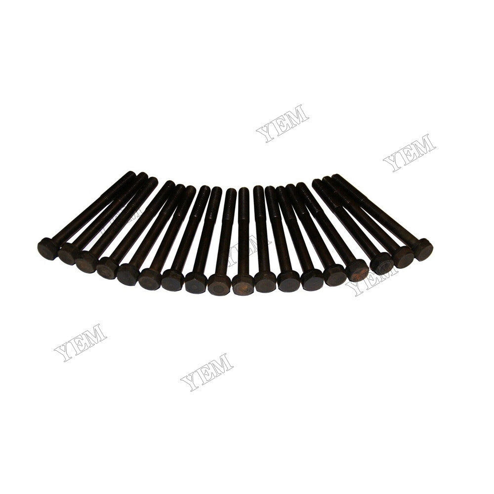 For Isuzu Engine 4JB1 CASE Excavator CX75SR CX80 18Pcs Cylinder Head Bolt VI8944556670 VI8971334161