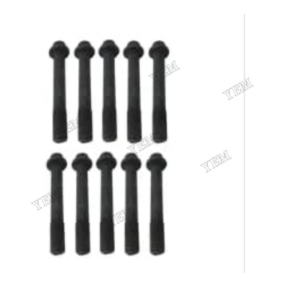 For Isuzu Engine 4LE2 Kobelco Excavator 80CS SK80CS-2 75SR SK70SR-2 10Pcs Cylinder Head Bolt VI8970369591