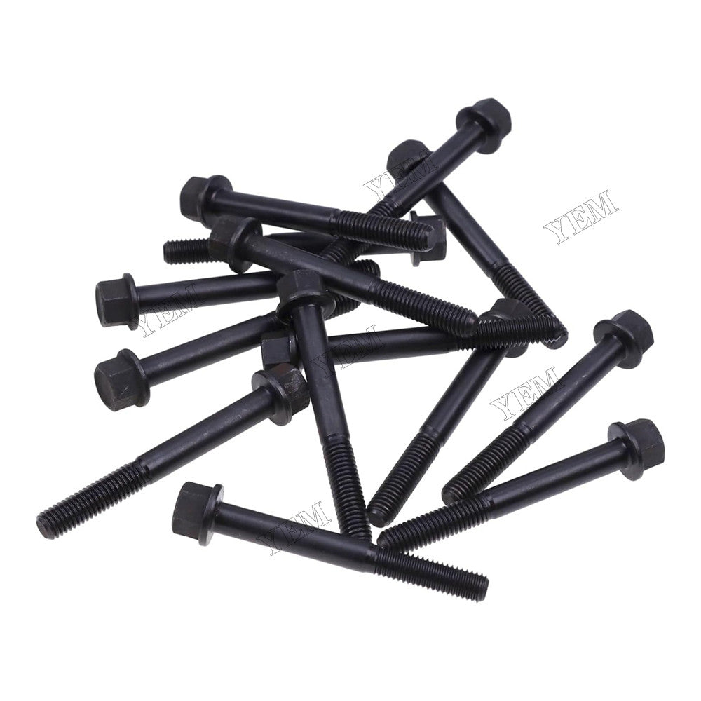 For Kubota Engine D750 Bobcat Excavator 320 220 Skid Steer Loader 313 543 14Pcs Cylinder Head Bolt 6652587
