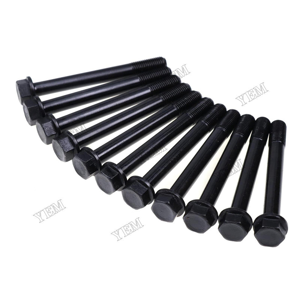 For Komatsu Engine 3D75 3D76E 3D78AE Excavator PC20MR-2 PC20R-8 PC27R-8 14 Pcs Cylinder Head Bolt YM119810-01200