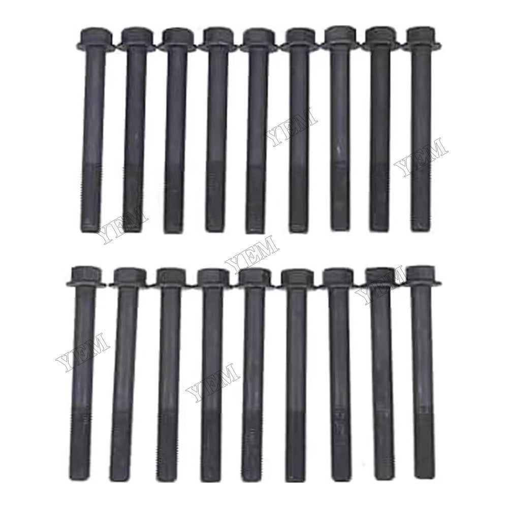 For Kubota V1505 Carrier CT491 CT4-91-TV CT4.91 Engine 18Pcs Cylinder Head Bolt 25-15024-00