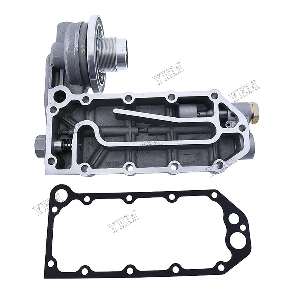 For Cummins Engine ISC 8.3 With Gasket Oil Cooler Head 3922882 For Cummins