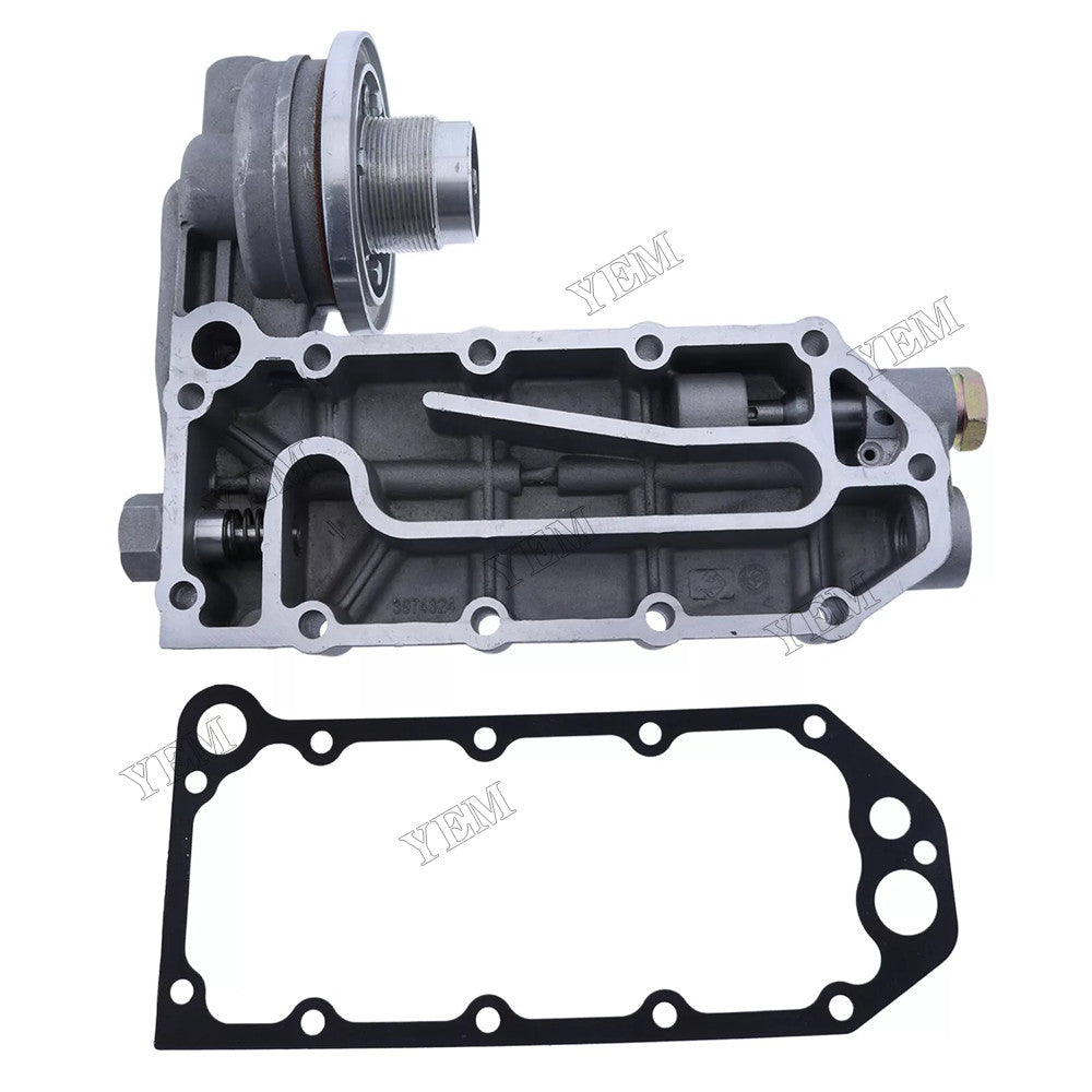 For Hyundai Excavator R290LC3 R320LC3 R280LC Wheel Loader HL760-3 HL760-3ATM HL760 With Gasket Oil Cooler Head 3922882 For Hyundai