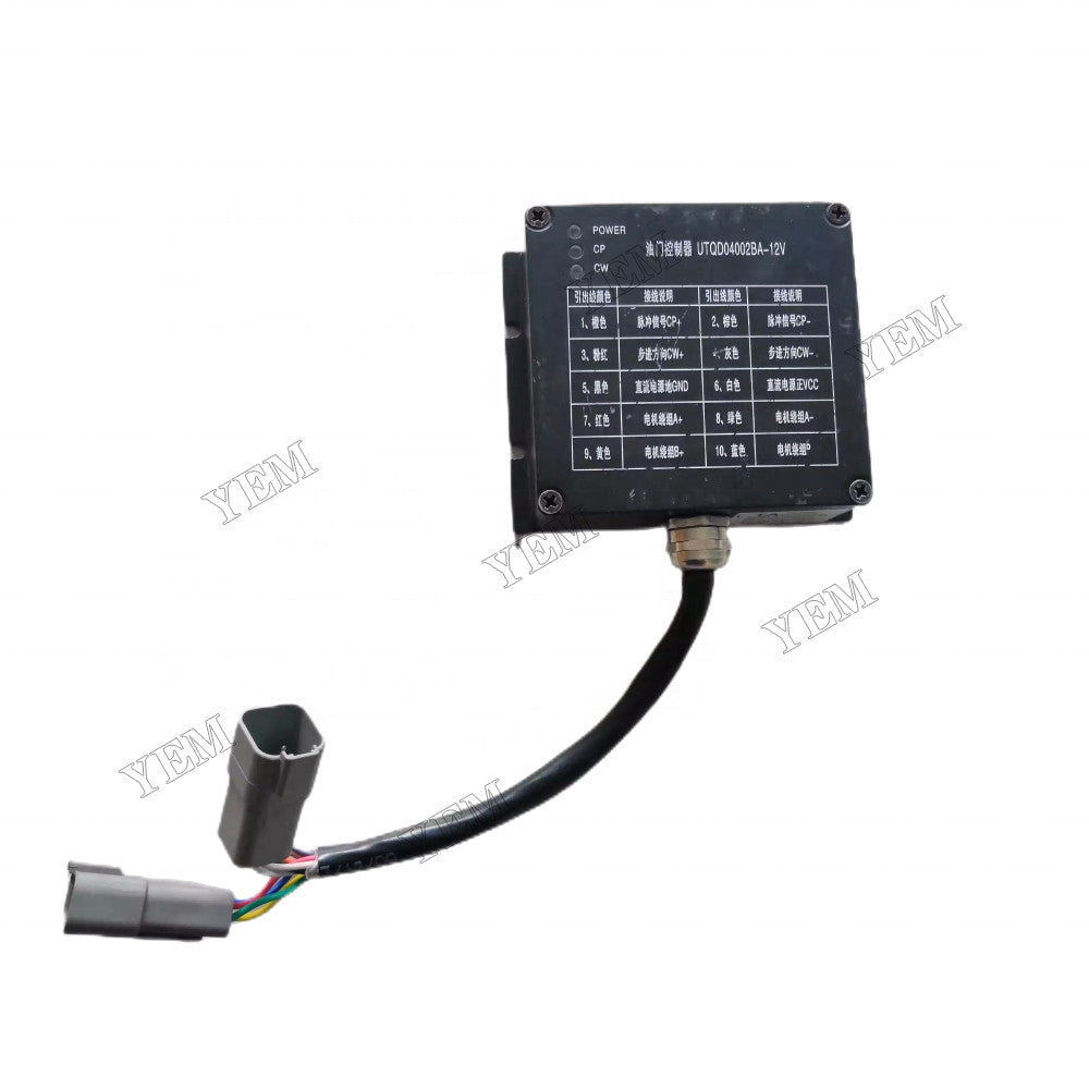 For Yuchai YC60-8 YC135 Excavator Throttle Controller UTQD04002BA-12V