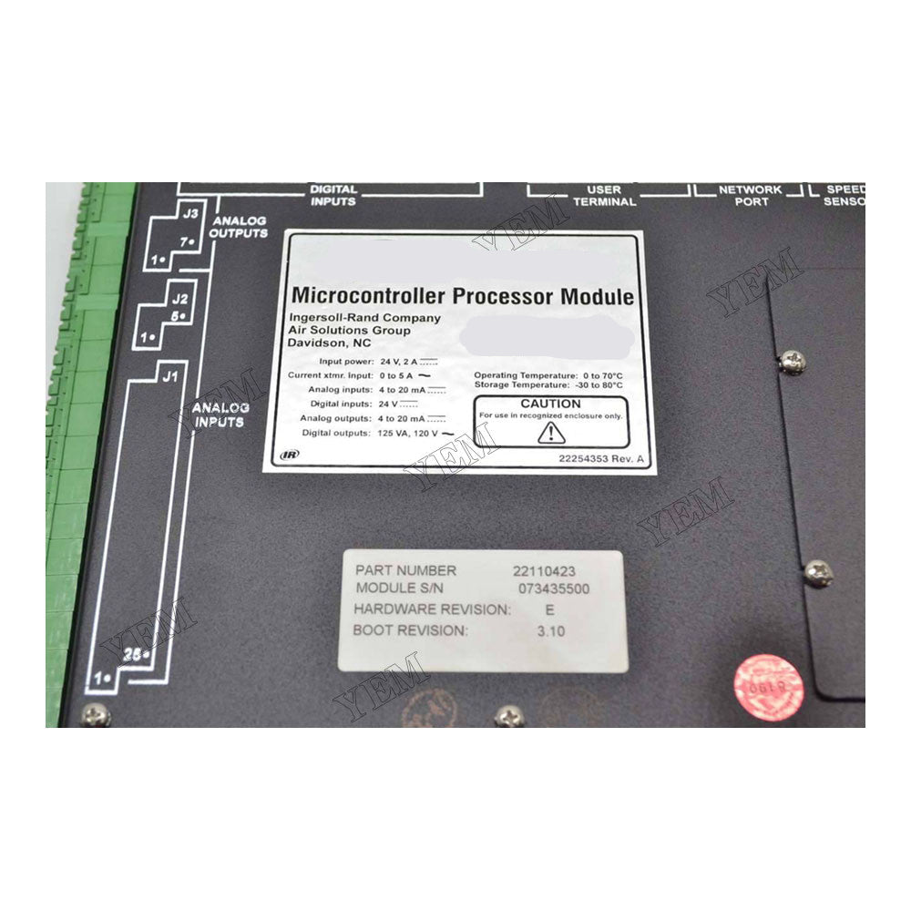 For Ingersoll Rand Air Compressor Controller Panel 22110423 For Ingersoll Rand