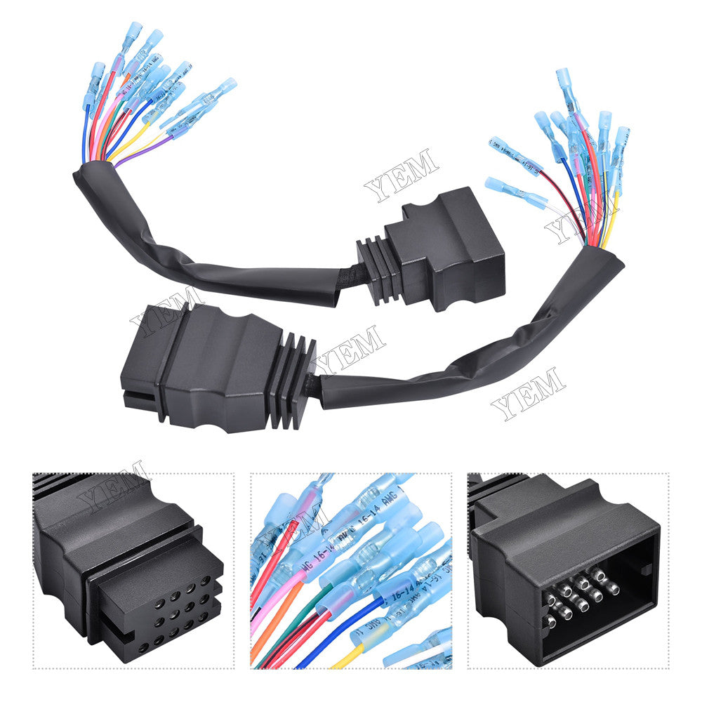 For Boss Snowplow 13 Pin Male Plow and Female Truck Side Harness Kit MSC04754 1304744 MSC04753 1304745 YEMPARTS
