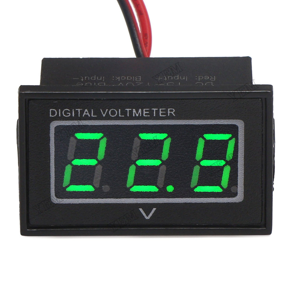 High quality 48V Blue Digital Voltmeter DC15-120V YEMPARTS