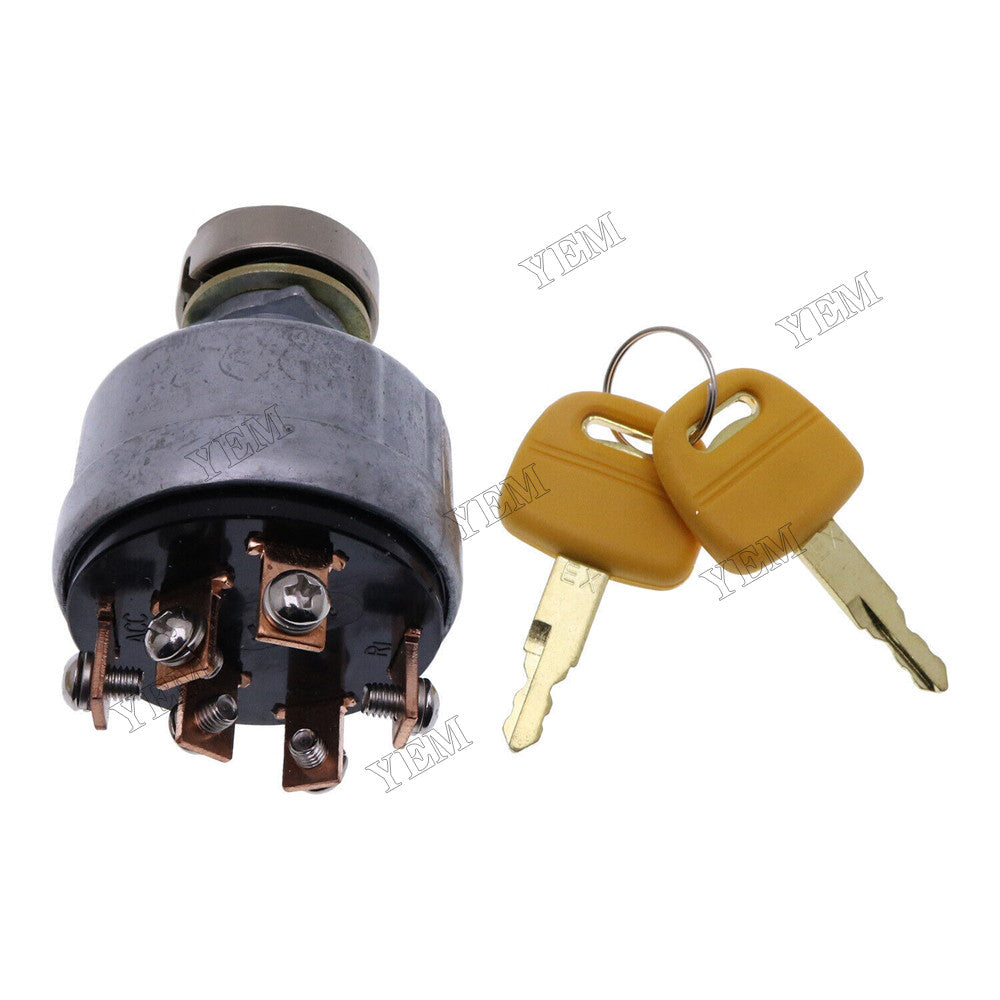 For Yanmar Engine 3TNV88F 4TNV88C 4TNV98C John Deere Excavator 30G 35G 50G 60G Ignition Switch FYD00005609 With 2 Keys For Yanmar