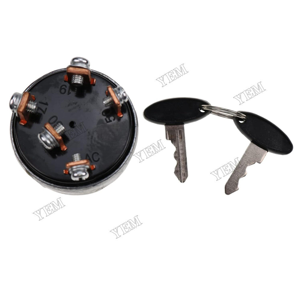 For Ford New Holland Tractor 1200 1210 1300 1000 1100 1110 1500 1600 1700 1900 Ignition Switch With 2 Keys 83940565 SBA385200331