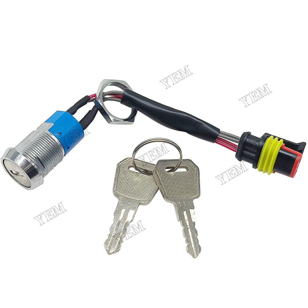 For Big Joe Forklift E30 EZ30 S22 Pallet Truck EPT20-ET ES10-10ES ES15-15ES Ignition Switch Start Key 1220-520002-AC YEMPARTS