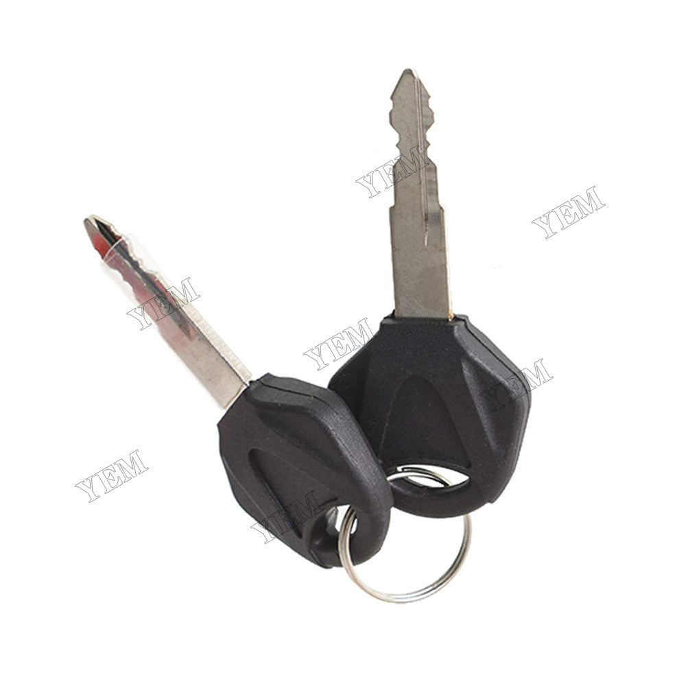 For Yamaha V-STAR 650 1100 Ignition Switch Fuel Cap Seat Lock Keys 4TR-82501-00