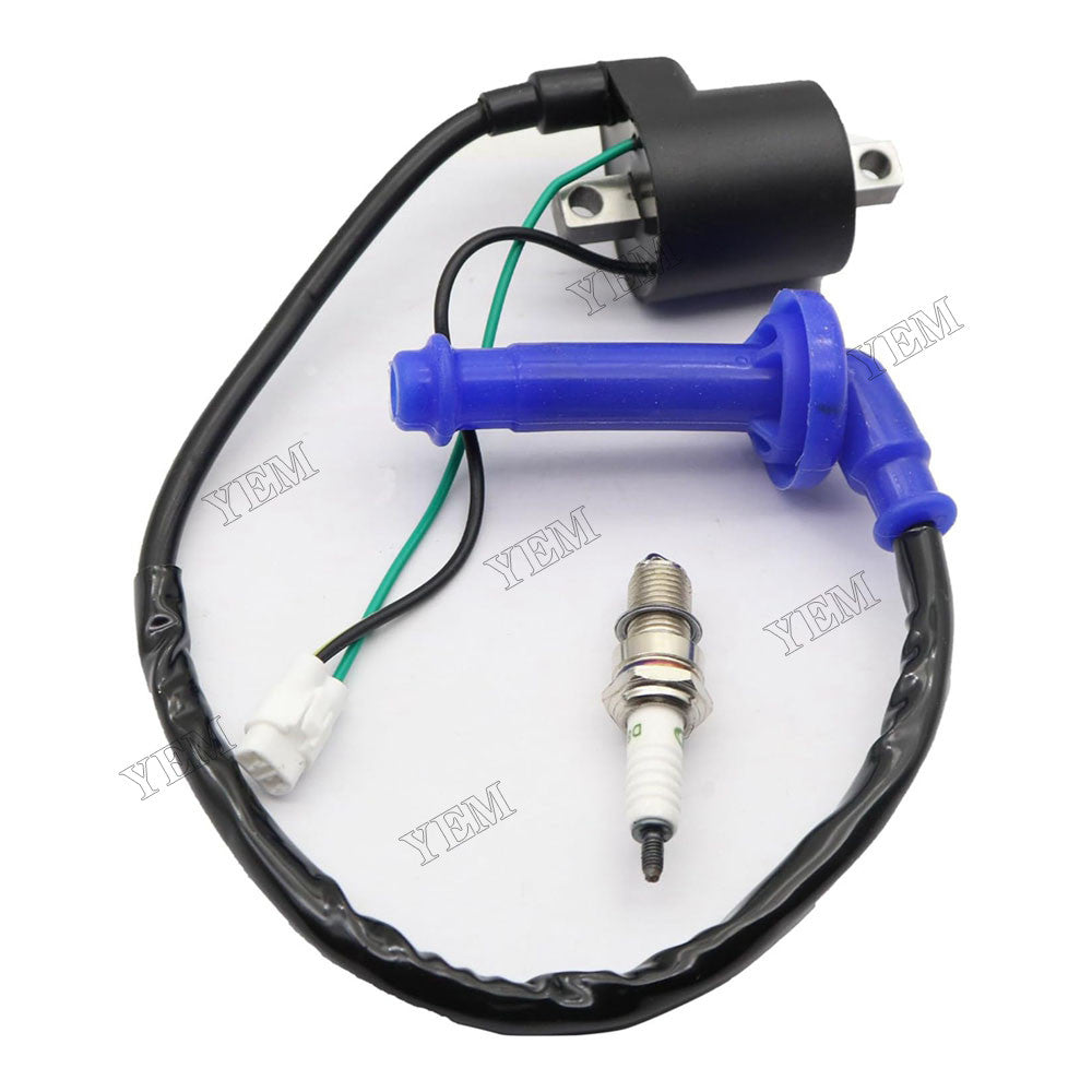 For Suzuki ATV Quadracer 450 Ignition Coil With Spark Plug 33410-45G00