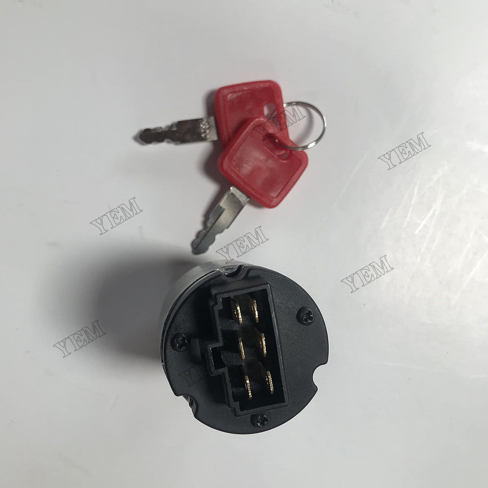 For Hitachi ZAX200-3 ZAX330-3 ZAX350-3 ZAX370-3 ZAX210-3 ZAX240-3 Ignition Switch With 2 Keys 4360297 For Hitachi