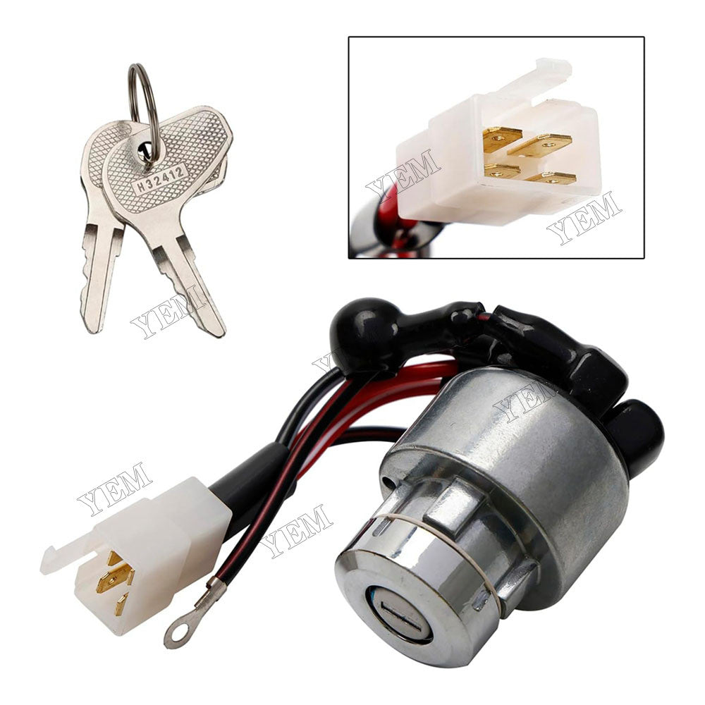 For Kubota Tractor L1802 L2002 L2202 Ignition Switch 38180-31800 with 2 Keys For Kubota