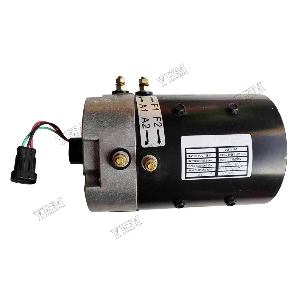 For Tomberlin E-Merge Electric Golf Cart 2007-UP 48 Volt 3.8kW Drive Motor ZQS48-3.8-T For Tomberlin