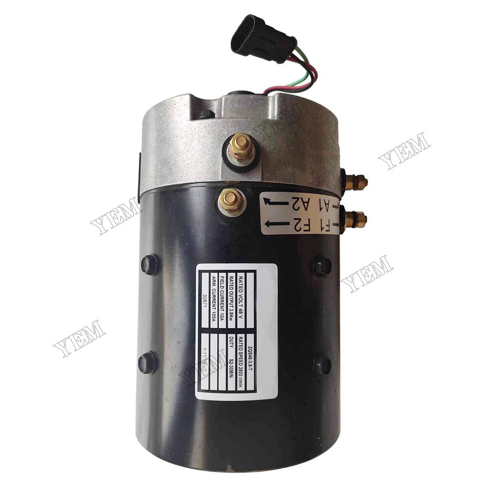 For Tomberlin E-Merge Electric Golf Cart 2007-UP 48 Volt 3.8kW Drive Motor ZQS48-3.8-T For Tomberlin