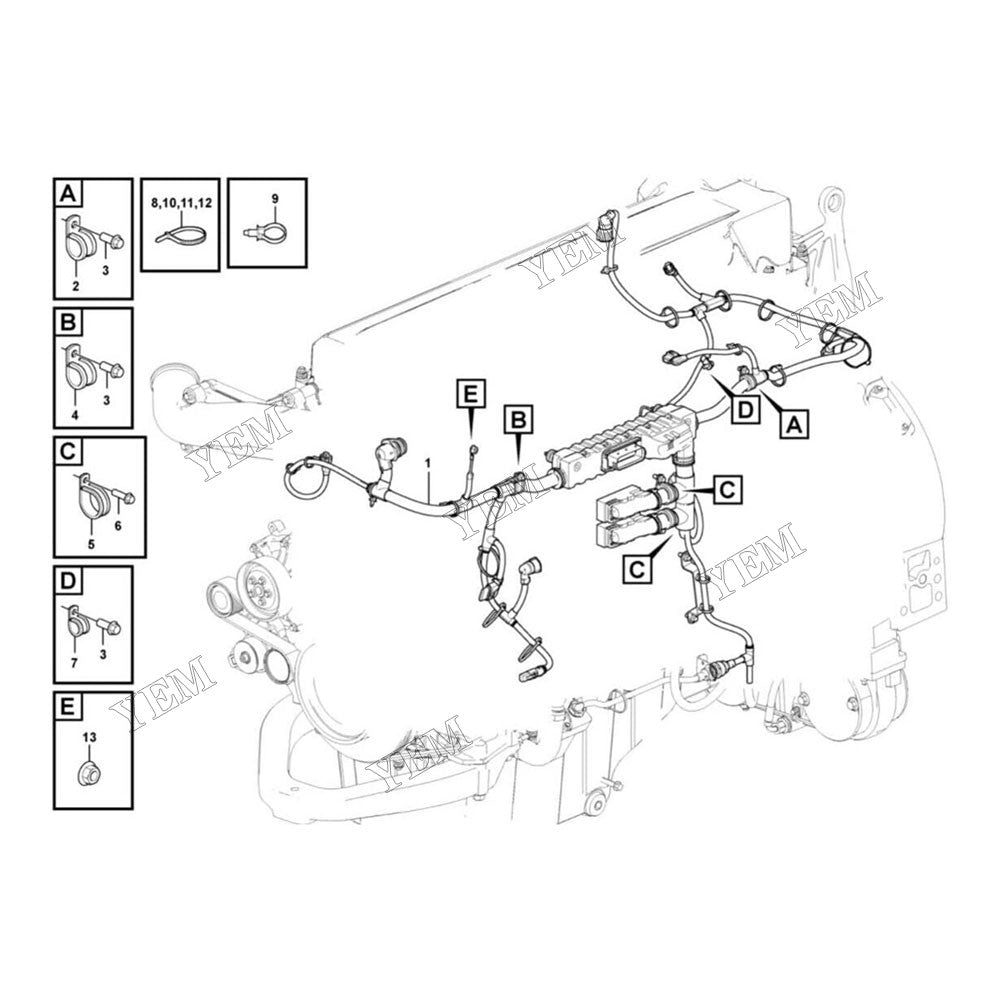 For Volvo Articulated Dump Truck A35G A40G Wiring Harness VOE17465550
