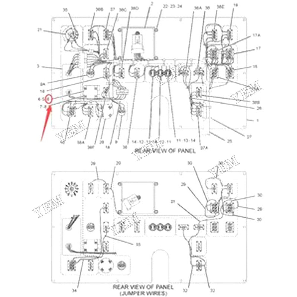 For Caterpillar CAT AP-1000B AP-1055B AP-555E AP-600D AP-650B AP-655D Block-Contact 180-5617 1165277