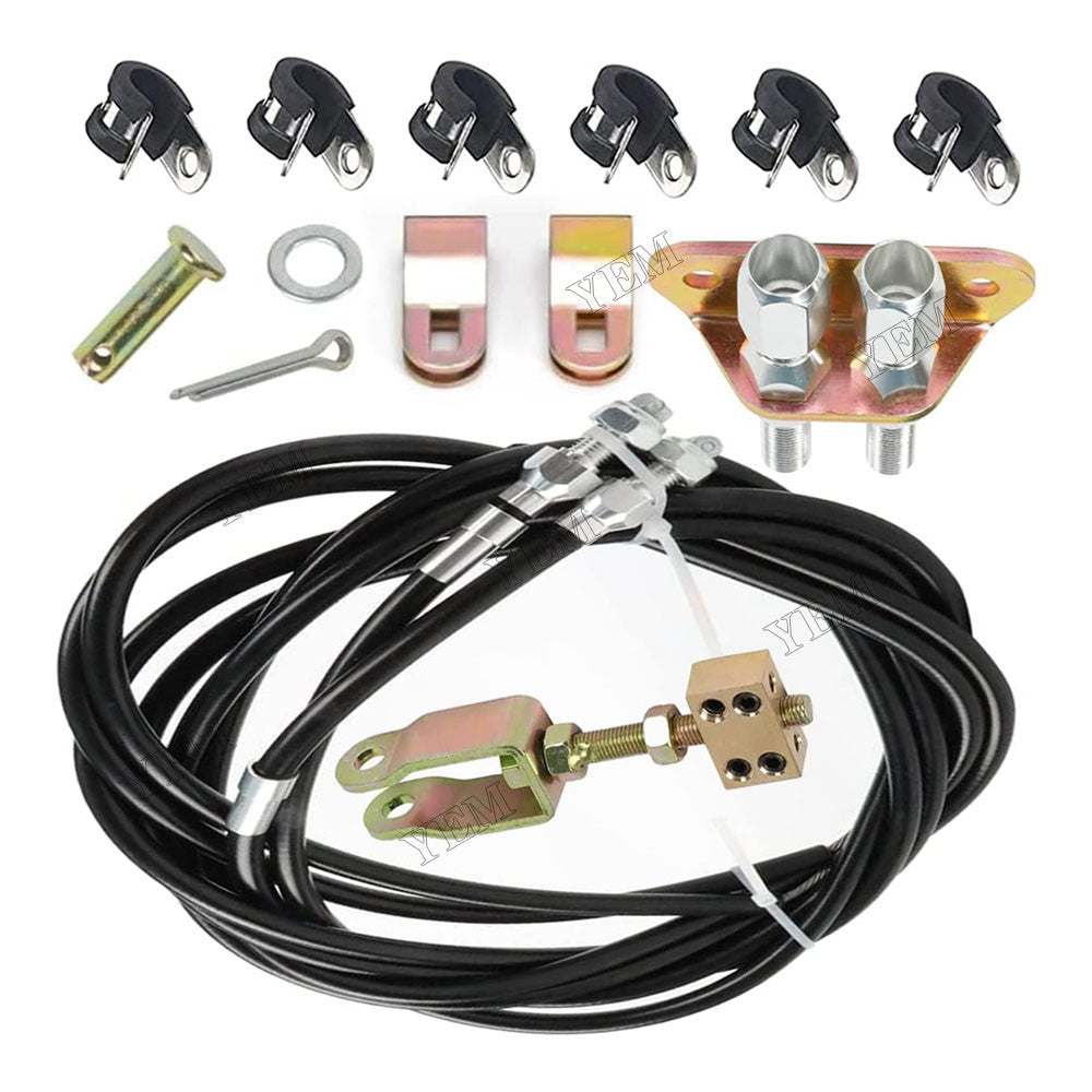 For Ford Bronco Chevrolet C10 Impala Chevy II Truck Universal Emergency Parking Brake Cable Kit 330-9371
