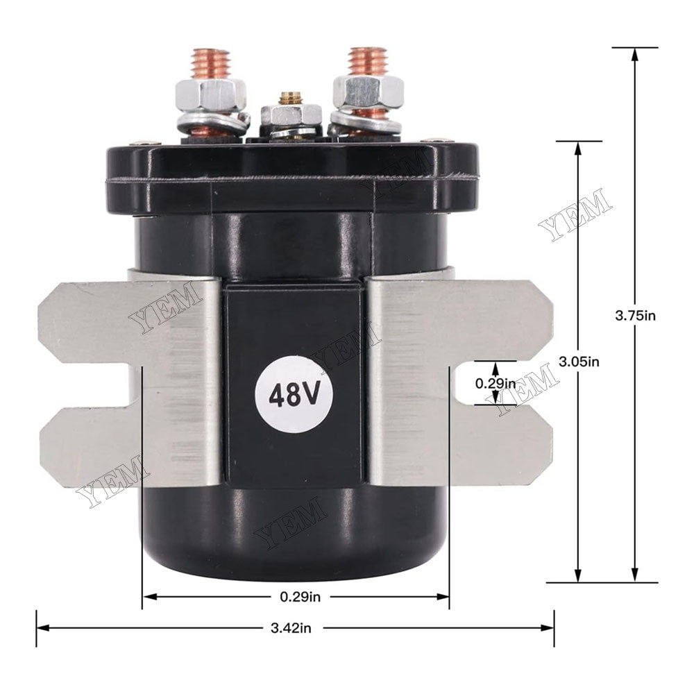 For Club Car E-Z-GO Yamaha Electric G19 G22 Power Drive 4 Terminal #586 Series 48V Heavy Duty Solenoid JR1-H1950-00 For Yamaha