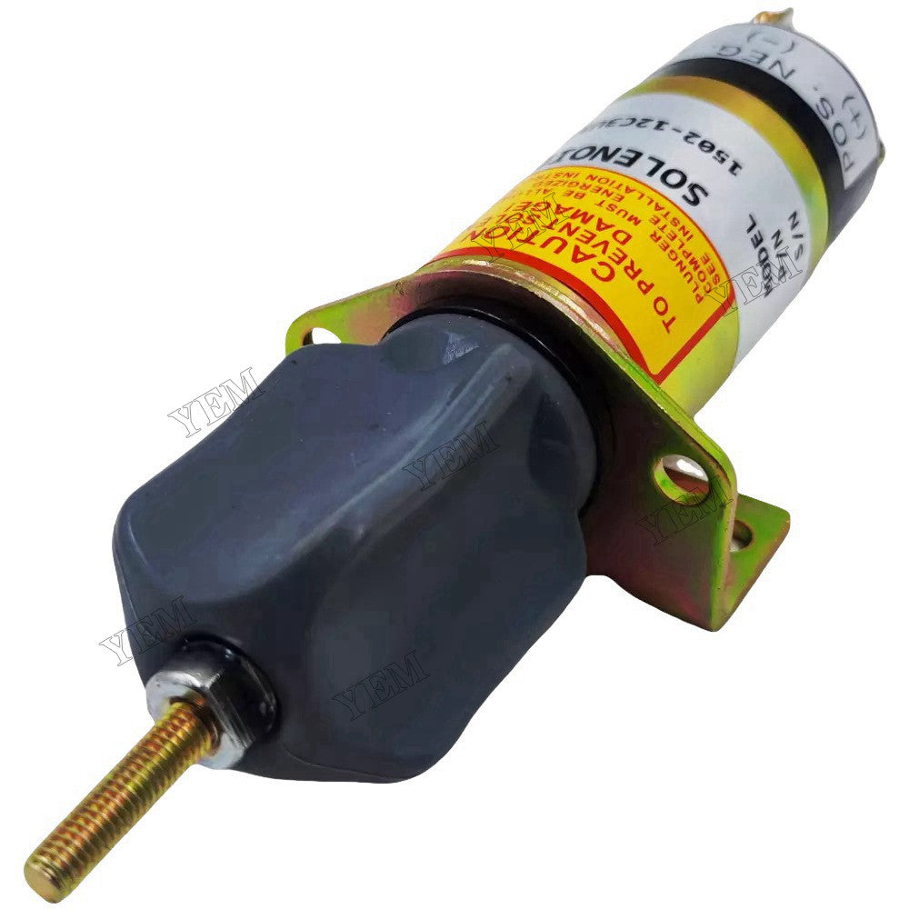High quality 3 Terminals 12V Fuel Shutoff Solenoid 1504-12C2U1B1S1A replace Woodward For Woodward