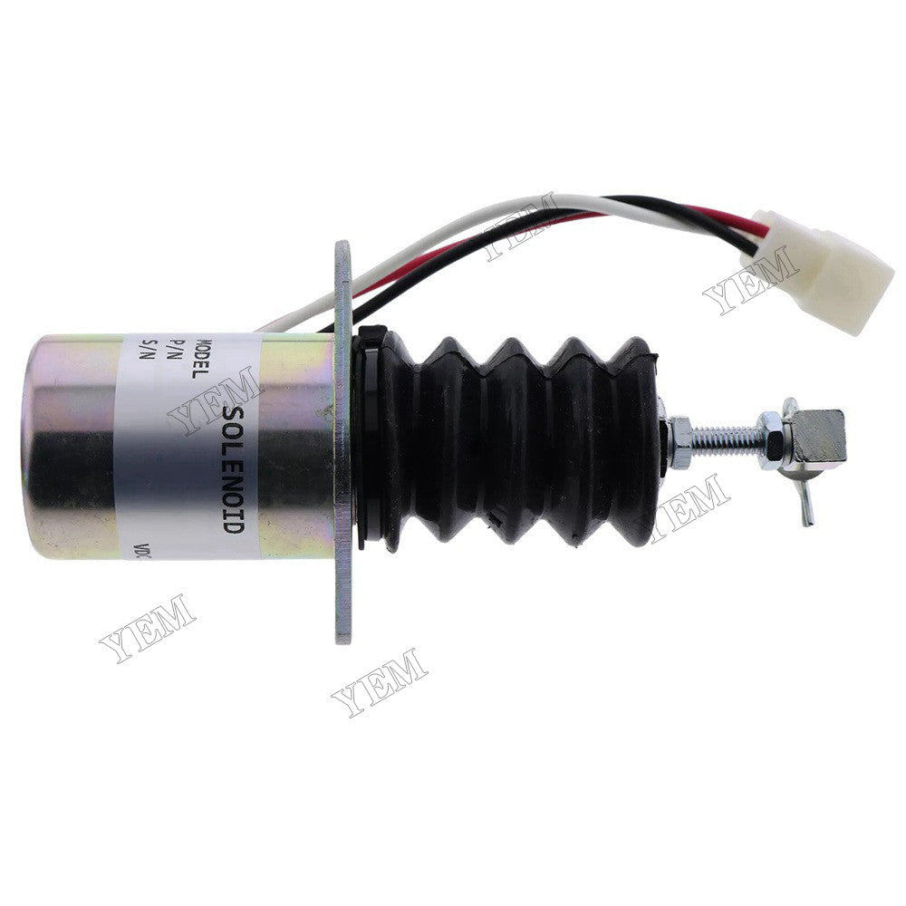 For Yanmar Engine 3TNE88 12V Fuel Shut Off Solenoid Valve 119629-66801 For Yanmar