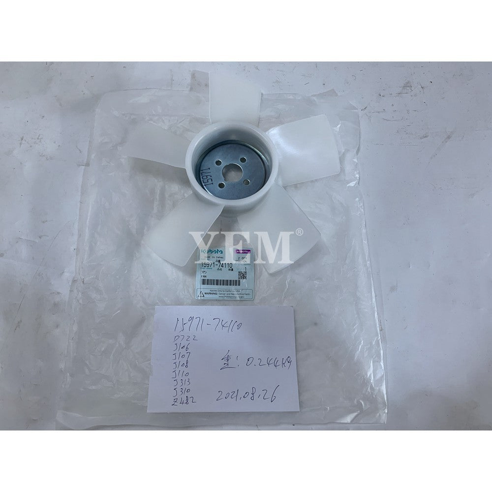KUBOTA J106 FAN BLADE 15971-74110 For Kubota