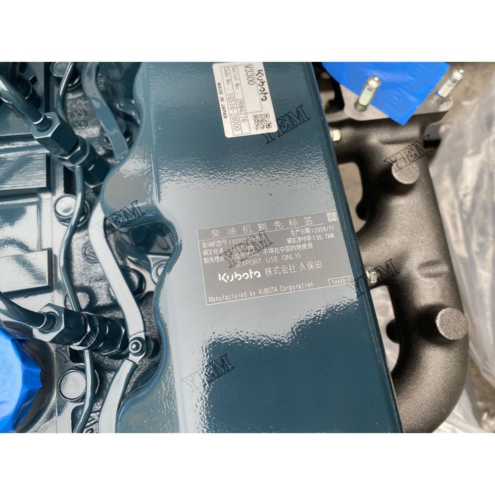 For Kubota Engine V3300-IDI Complete engine assembly 1500 rpm 30.7kw Serial Number: 792-793