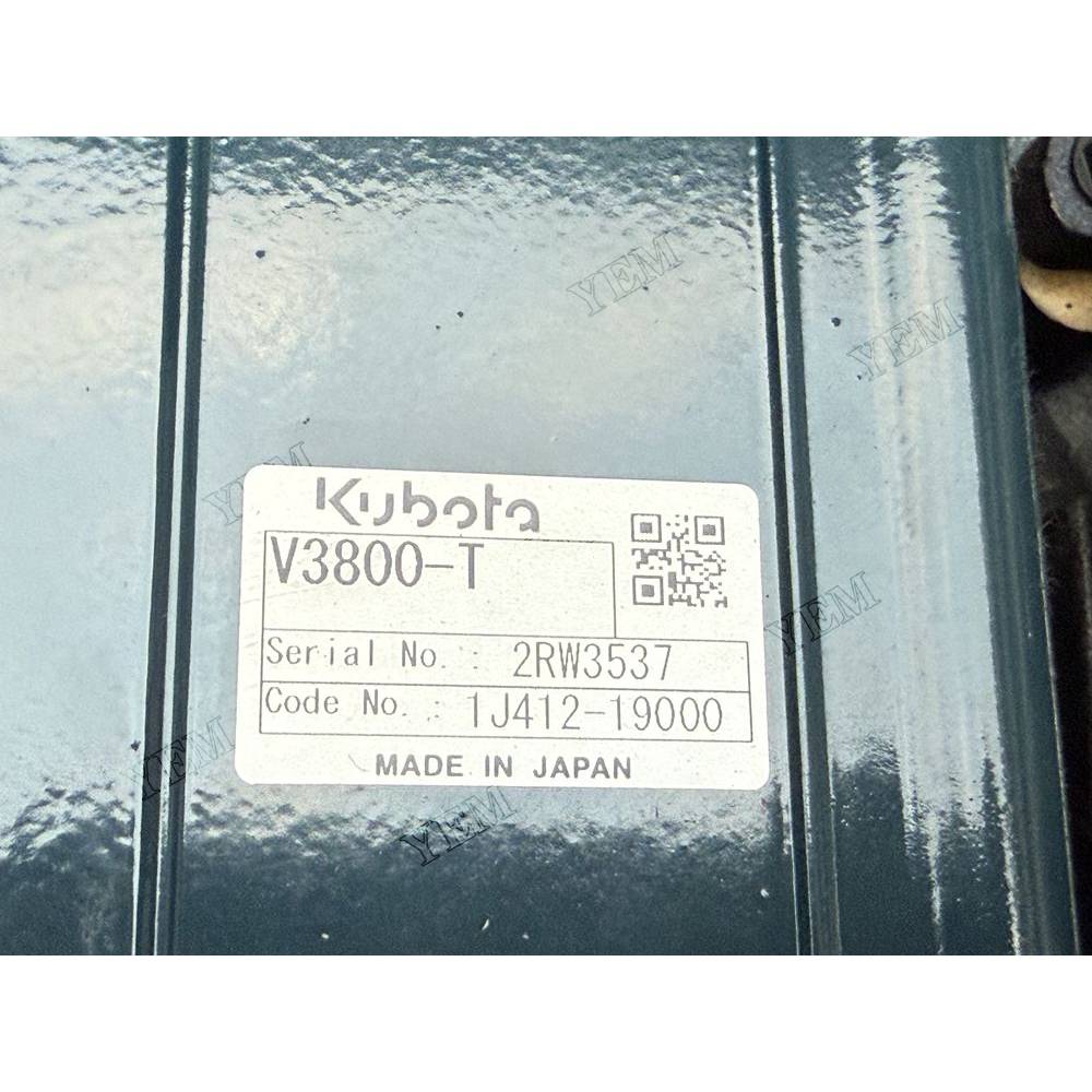 For Kubota Engine V3800-T Complete engine assembly 2200 rpm 60.7kw Serial Number: 1J412-19000 For Kubota