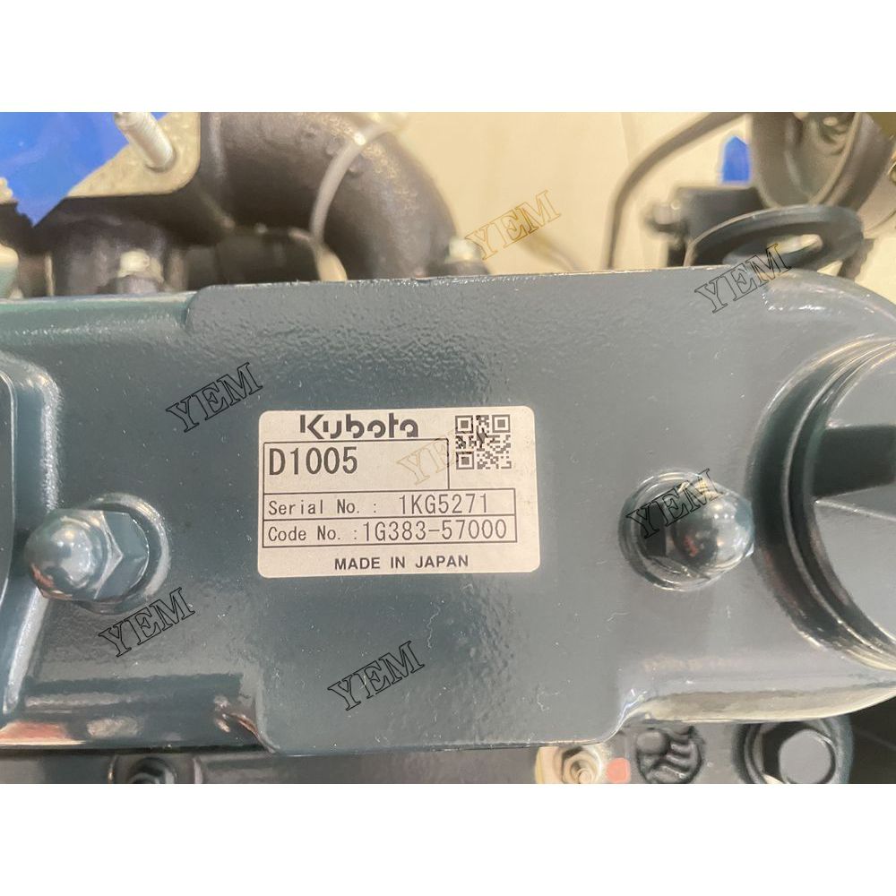 For Kubota Engine D1005-ET01 Complete engine assembly 3000 rpm 17.2kw Serial Number: 1KG5271 For Kubota