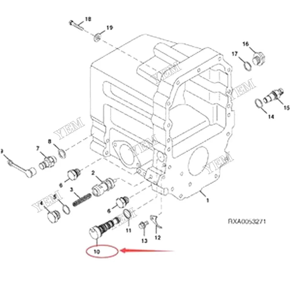 For John Deere Tractor 8100 Solenoid Valve RE55461 RE54836