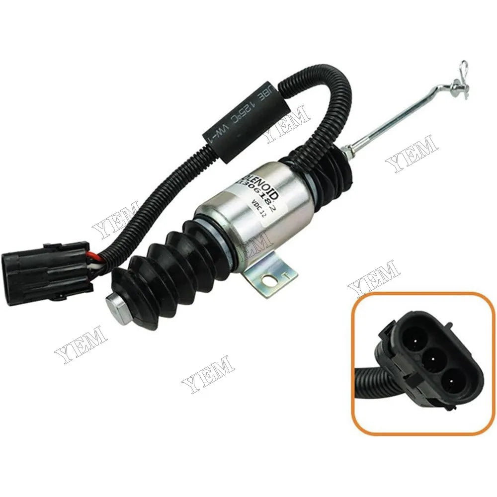 For Vision Cummins Engine 4BT 6BT Diesel Generator Parts Flameout Solenoid Valve 1306182 For Cummins