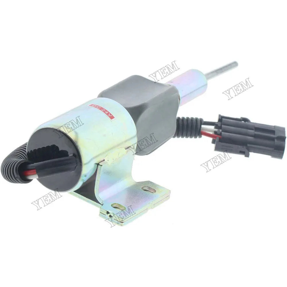 For Komatsu Engine 4D102E 6D102E Wheel Loader WA270-3 WA250-3 WA120-3 WA180-3 24V Fuel Shut Down Off Stop Solenoid Valve 6733-81-9130 For Komatsu