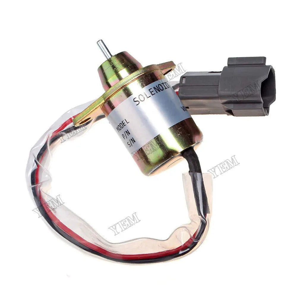 For Yanmar 3TNV88-BPTB2 Engine TB235 Doosan DH80 Excavator Fuel Shut Off Solenoid 129612-77940 For Yanmar