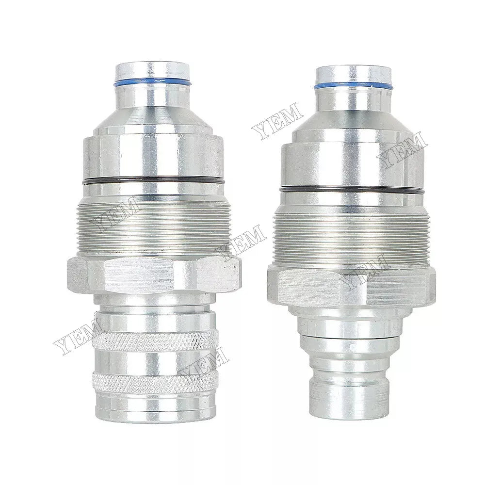 For Bobcat 753 763 773 863 883 A220 A300 A770 Male & Female Flat Face Coupler Kit 7246799 7246802 For Bobcat