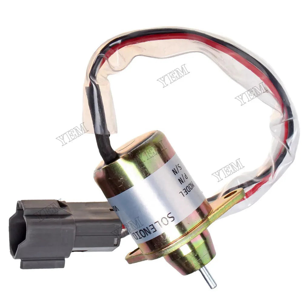 For Hitachi Excavator ZX10U-2 ZX14-3 ZX16-3 ZX17U-2 ZX29U-3 ZX30U-3 ZX33U-3 ZX35U-3 ZX40U-2 ZX40U-3 ZX8-2 12V Fuel Shutoff Stop Solenoid 4626346 For Hitachi