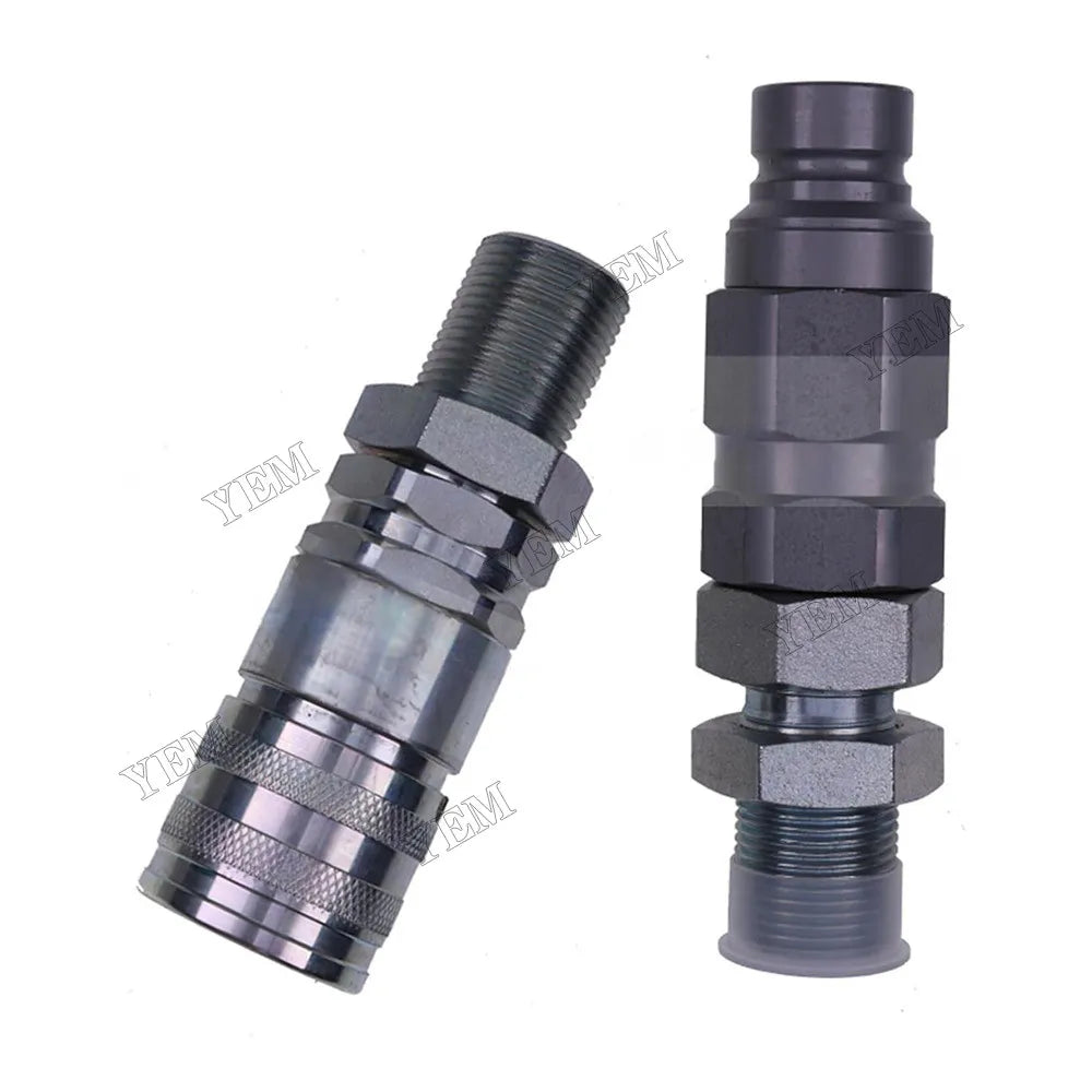 For Caterpillar CAT Male & Female Flat Face Coupler Kit 193-8334 193-8335 For Caterpillar