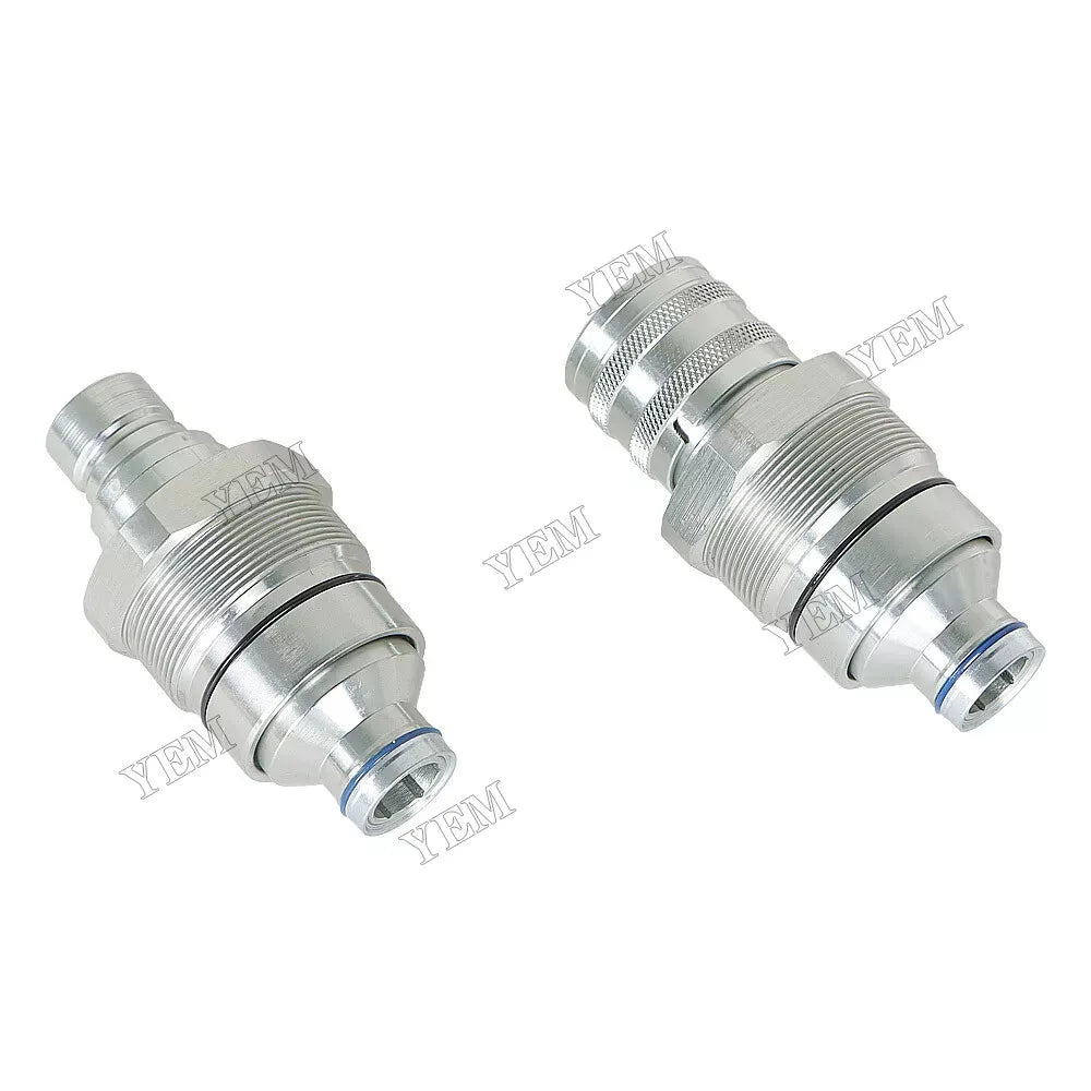 For Bobcat E32 E34 E35 E42 E45 E50 E55 Male & Female Flat Face Coupler Kit 7246799 7246802 For Bobcat