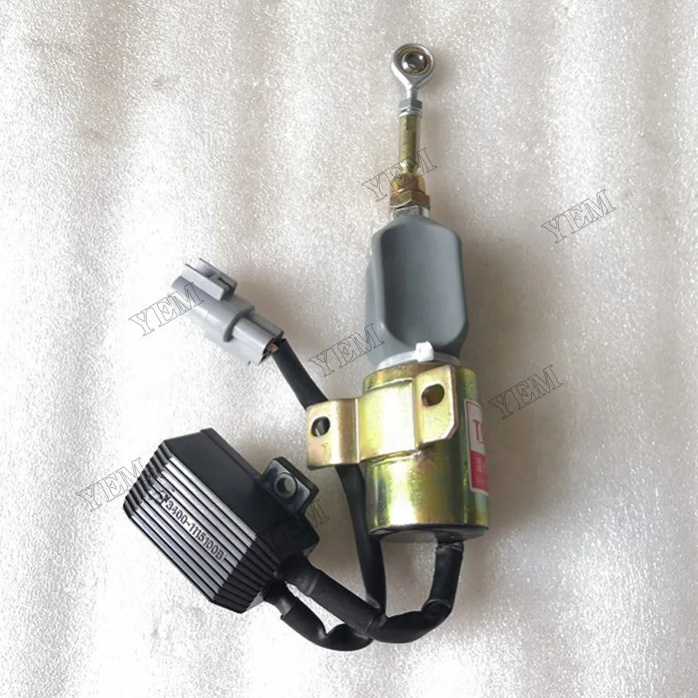 For Yuchai Engine 4F90 491 491Q 12V Flameout Valve F3400-1115100B