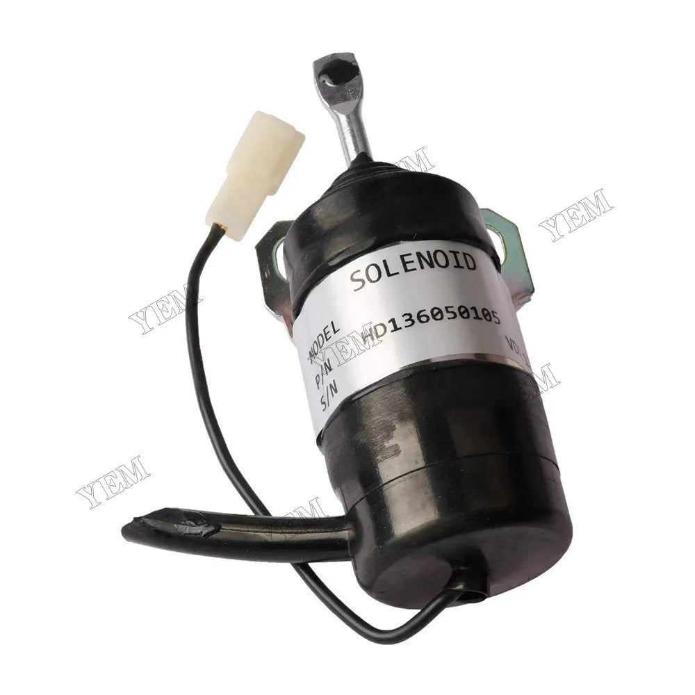 For Kubota Engine V2203 Bobcat B300 BL370 BL470 BL475 BL570 BL575 231 12V Fuel Shut Off Solenoid 6655120 For Kubota
