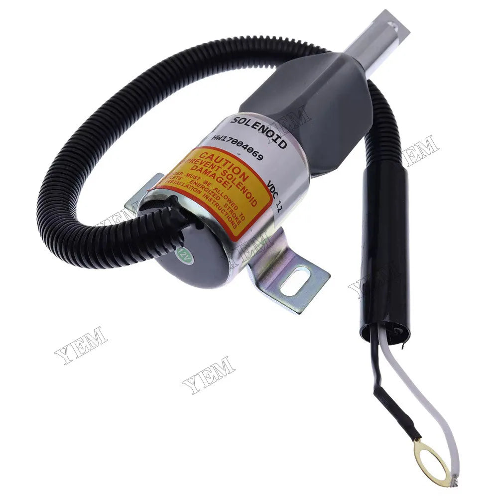 For Isuzu Engine 4JG1-TPA 12V Gehl CTL70 Mustang MTL20 Track Loader Fuel Shut Off Solenoid 185208 For Isuzu