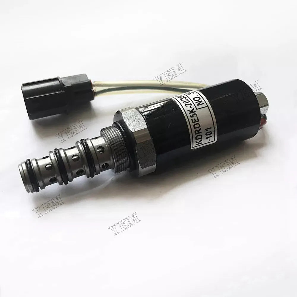 For Kobelco Excavator SK200-2 SK200-5 SK220-2 12V Solenoid Valve KDRDE5K-20/30C12A-101-T For Kobelco