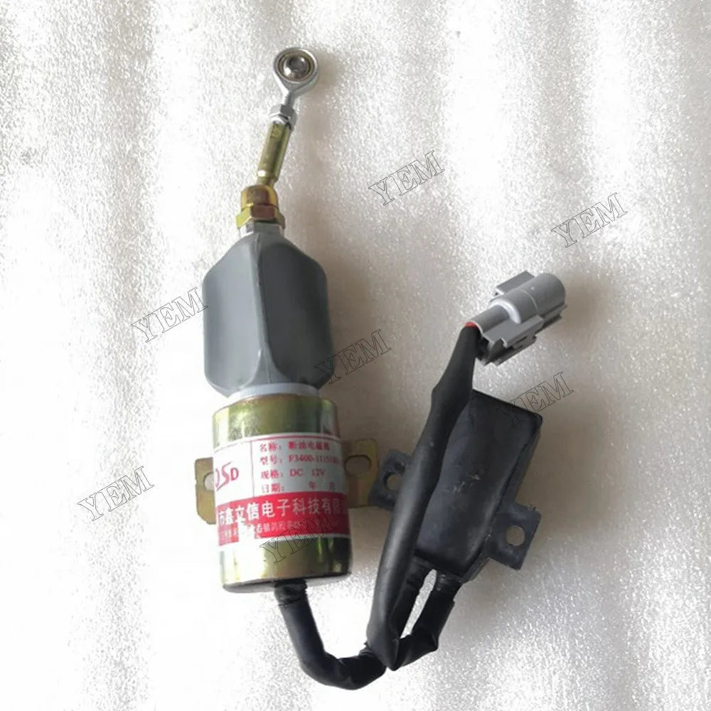 For Yuchai Engine 4F90 491 491Q 12V Flameout Valve F3400-1115100B For Yuchai