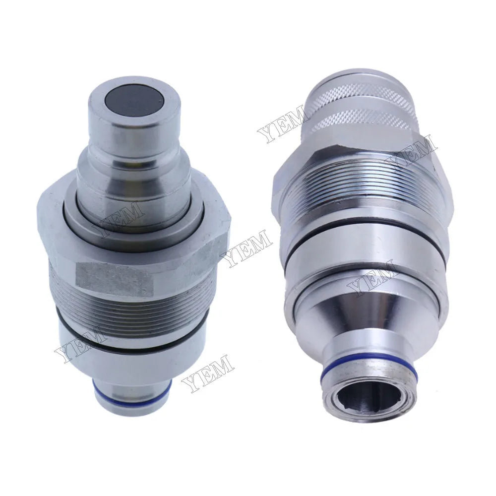 For CASE Compact Track & Skid Steer Loaders Male & Female Flat Face Coupler Kit 47396760 47396761 For Case