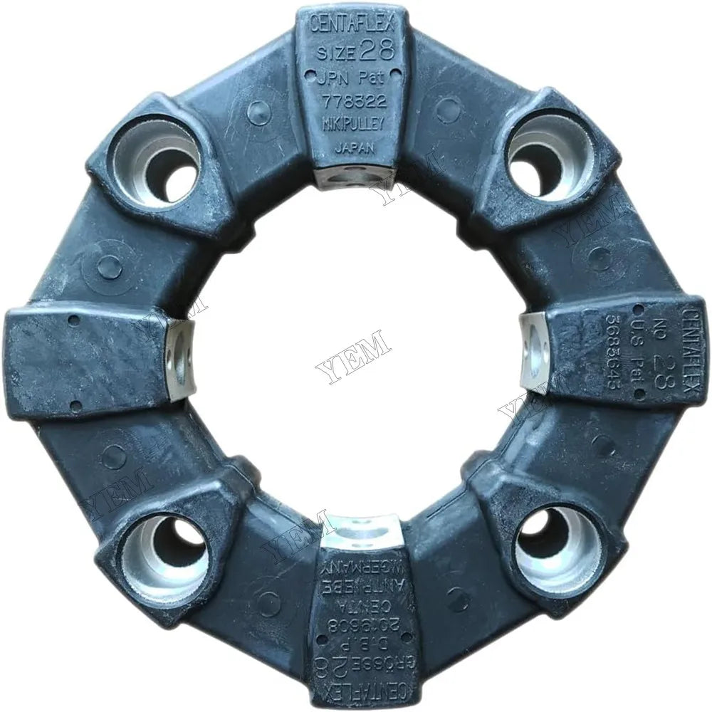 For Kobelco SK300 Sumitomo SH300 SH75 Excavator 140A Rubber Coupling PAT 3683643 778322 For Kobelco