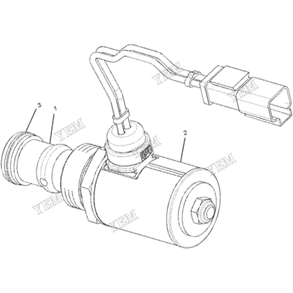 For Caterpillar CAT 3126 3126B Engine D10N D11R D9T Tractor Solenoid Valve 279-6528