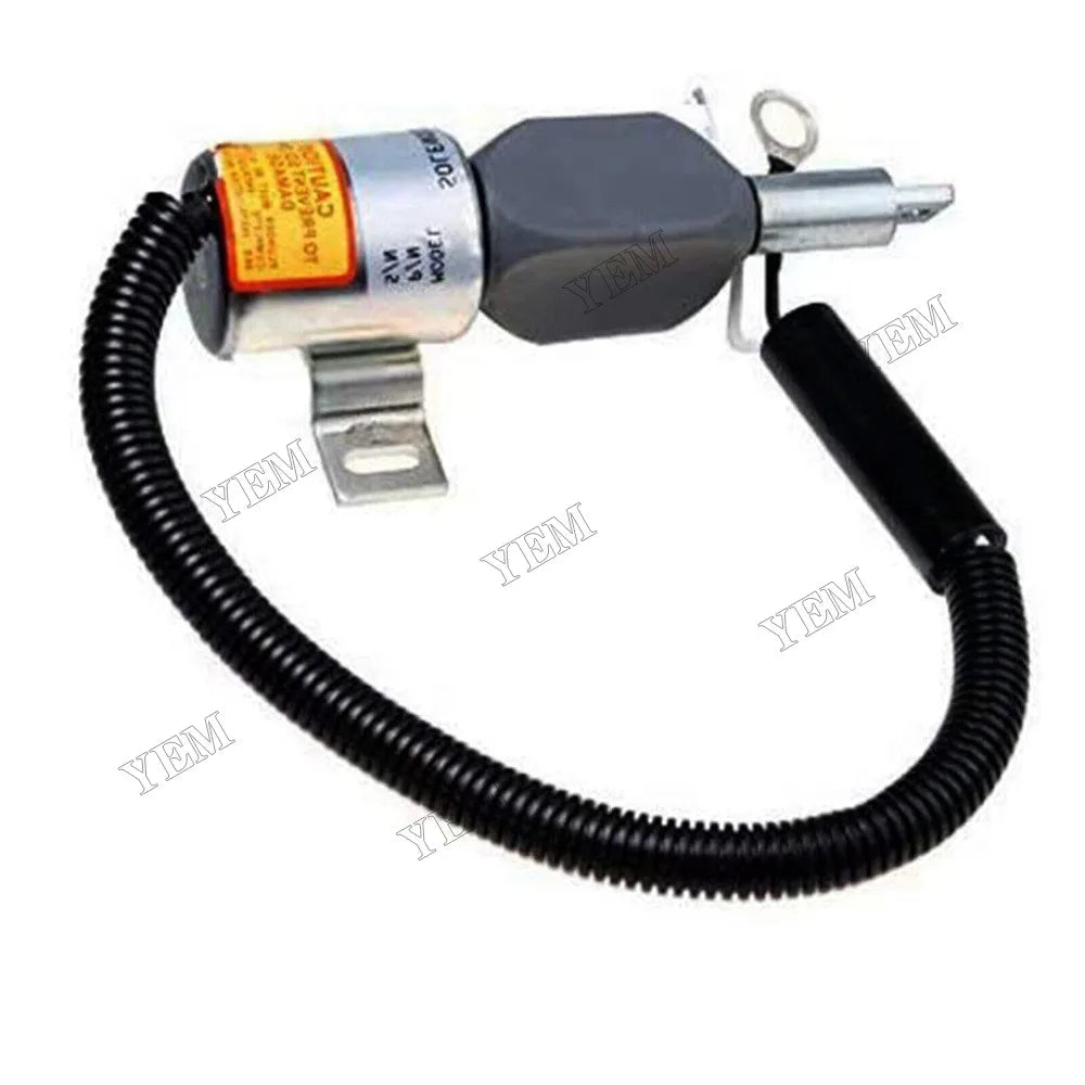 For Isuzu Engine 4JG1-TPA 12V Gehl CTL70 Mustang MTL20 Track Loader Fuel Shut Off Solenoid 185208 For Isuzu